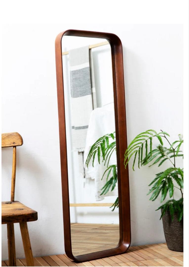 kurveレクタングルミラー ブラウン