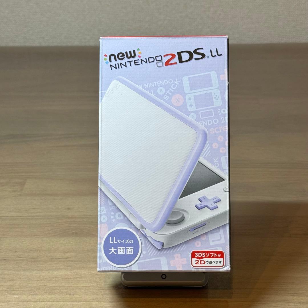 4-156【美品】Newニンテンドー2DS LL ホワイト×ラベンダー 箱付き