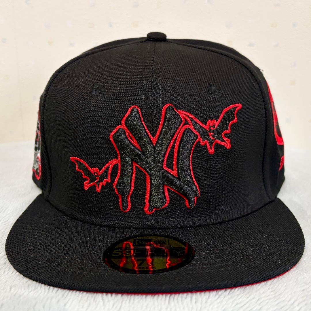 【未使用】海外限定 59FIFTY NY BATMAN 蝙蝠カスタム 7 1/2