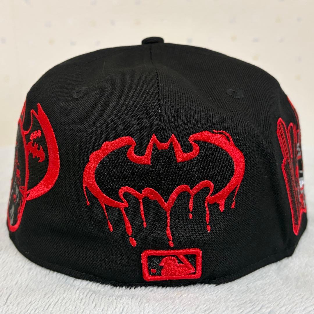 【未使用】海外限定 59FIFTY NY BATMAN 蝙蝠カスタム 7 1/2