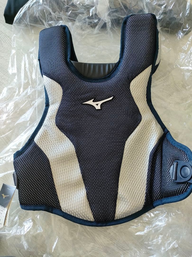 ミズノプロ　キャッチャー防具セットМサイズ　ネイビー✕シルバー