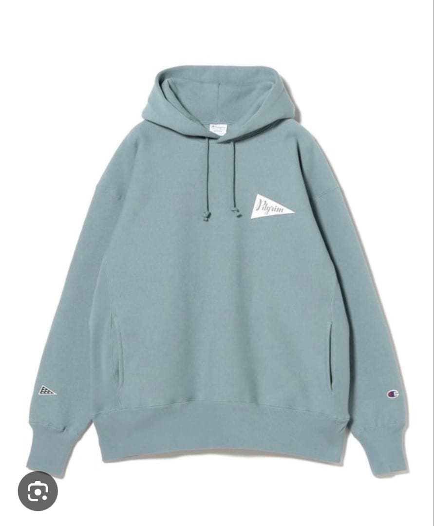 Champion / Team Hoodie BLUE GREY size Ｓ