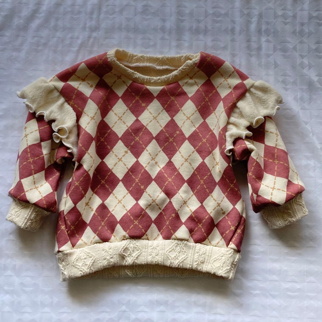 すー　ハンドメイド子供服　100サイズ