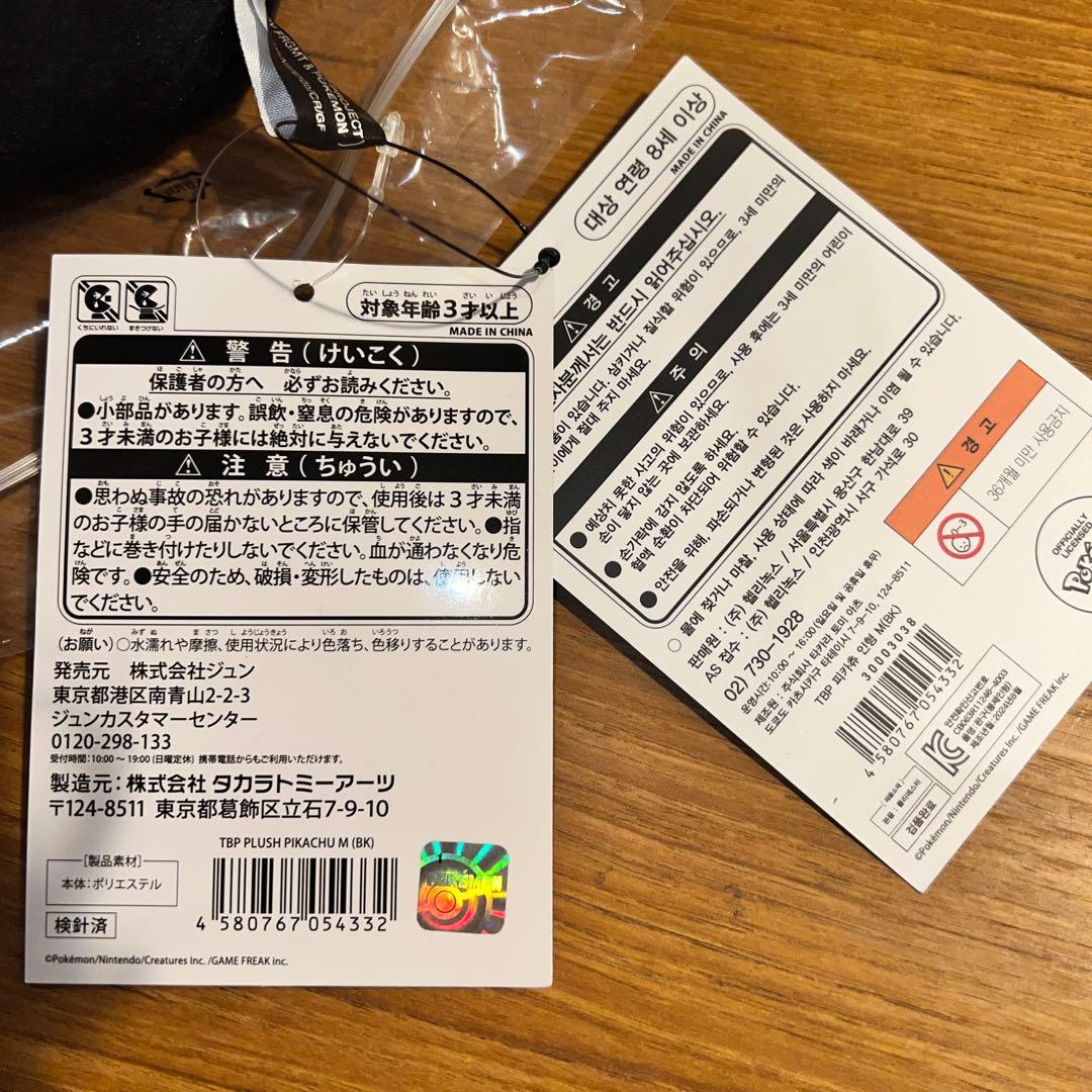 THUNDERBOLT PROJECT FRGMT ピカチュウ ぬいぐるみ　M