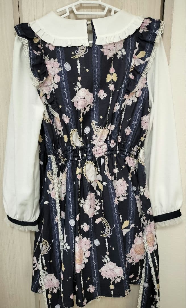 リズリサ ジュエリー柄ワンピース ネイビー