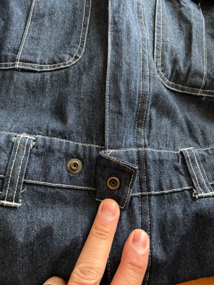 STP デニム つなぎ オールインワン 作業着　スナップオンライトオンスアメカジ