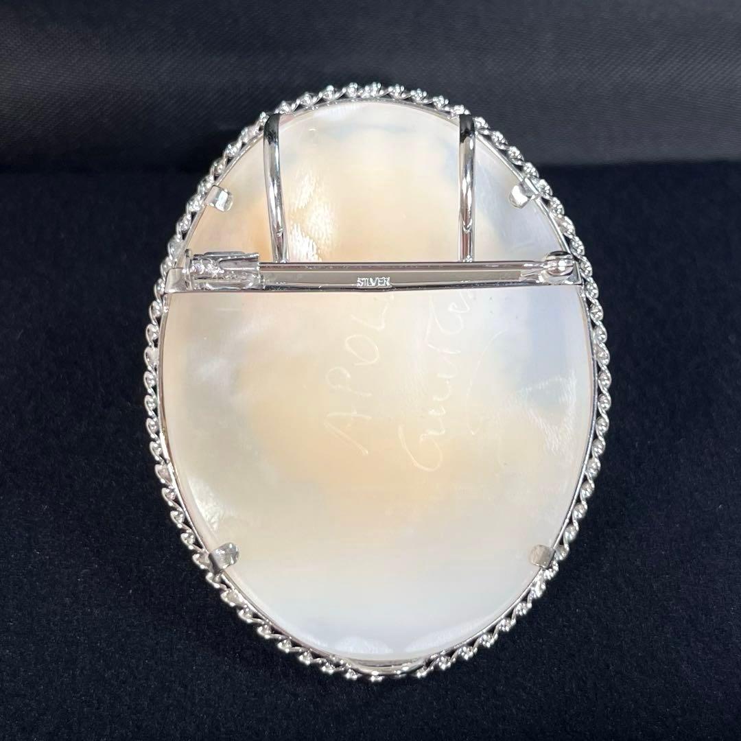 【未使用級】Giuseppe Tesoriere作　カメオ ブローチ　証明書付き