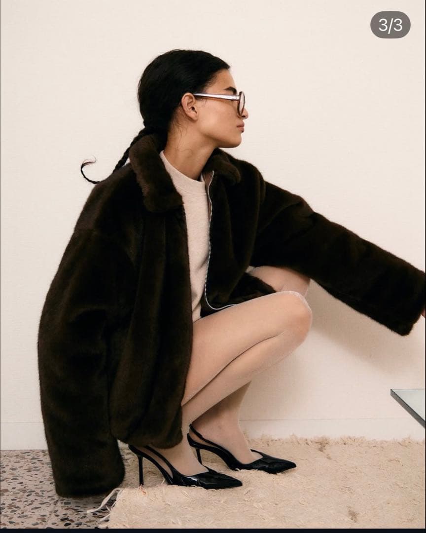 Henon. ヘノン　ECO FUR BLOUSON エコファーブルゾン　今期