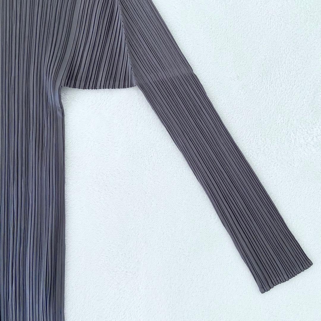 ISSEY MIYAKE PLEATS PLEASE ハイネック　バイカラー長袖