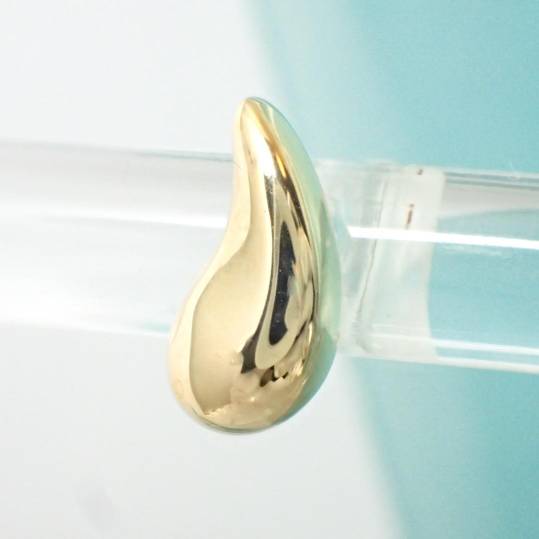 ティファニー K18YG ティアドロップ ピアス 片方のみ キャッチなし