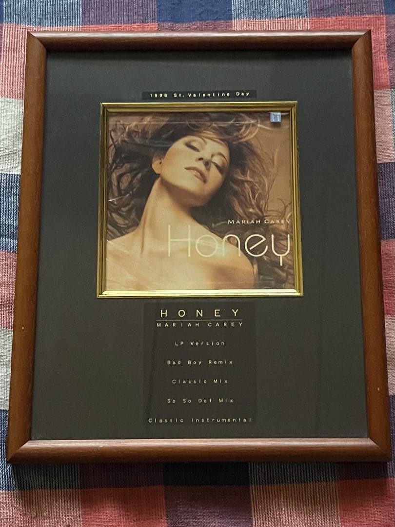 [激レア] マライア・キャリー single CD 「HONEY」 額装