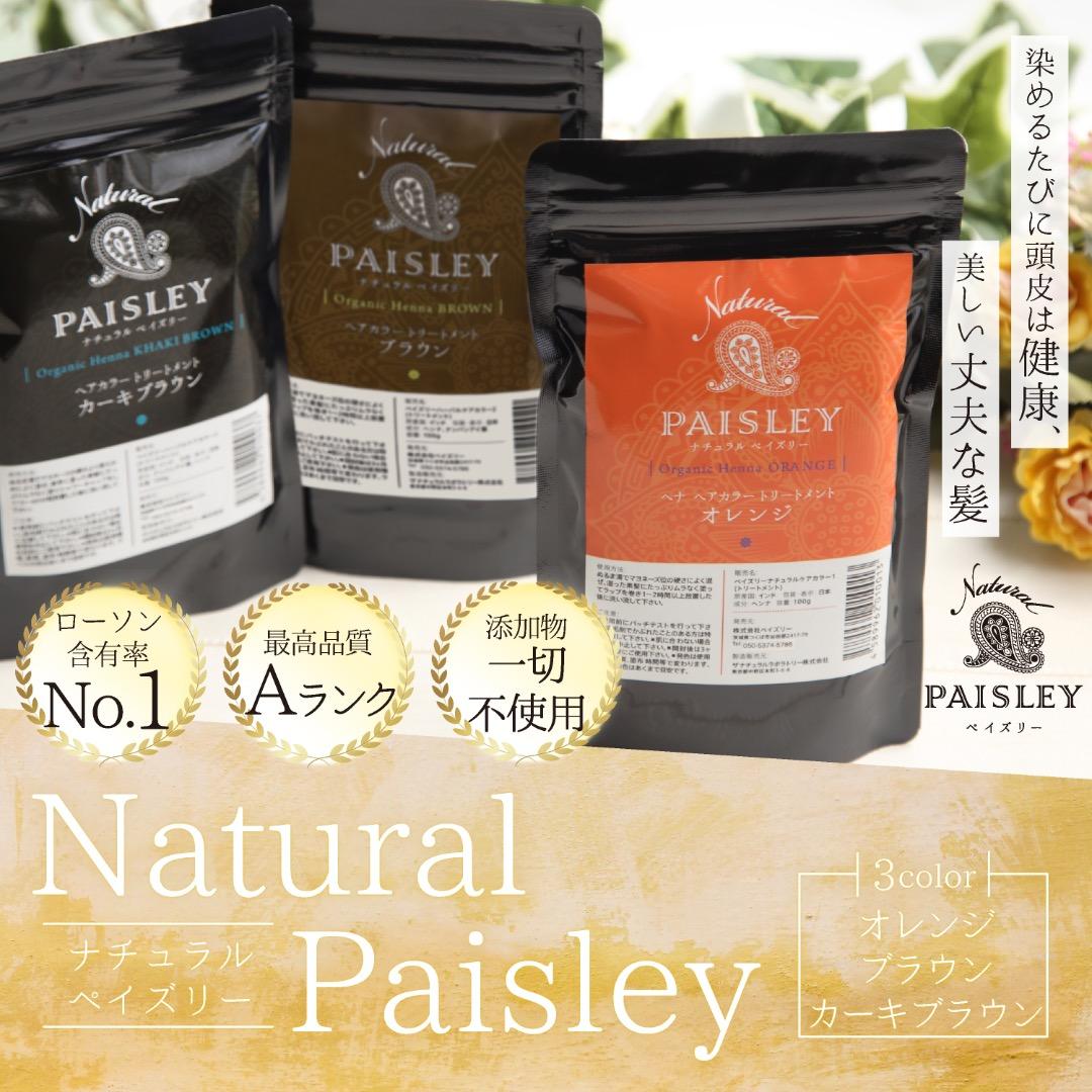 ヘナ白髪染め【最高AAAランク高品質オーガニックヘナ】カーキブラウン100g×4