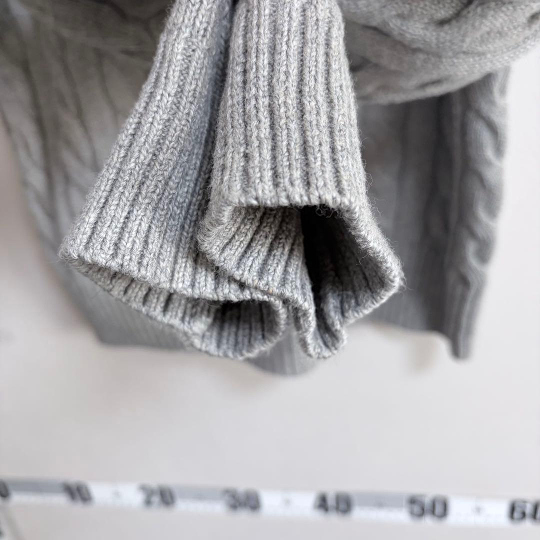 Sグレー Ralph Lauren ポロラルフローレン ケーブルニット セーター