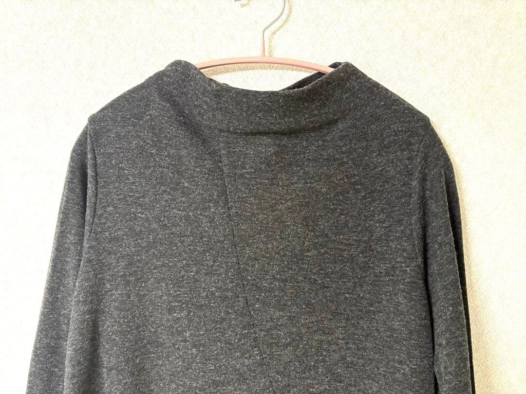 クレッシェントハーフノート　ロングワンピース M チャコールグレー 新品タグ付