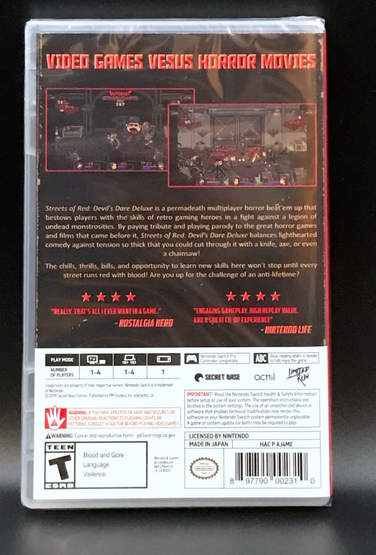 Streets of Red Nintendo Switch 新品未開封