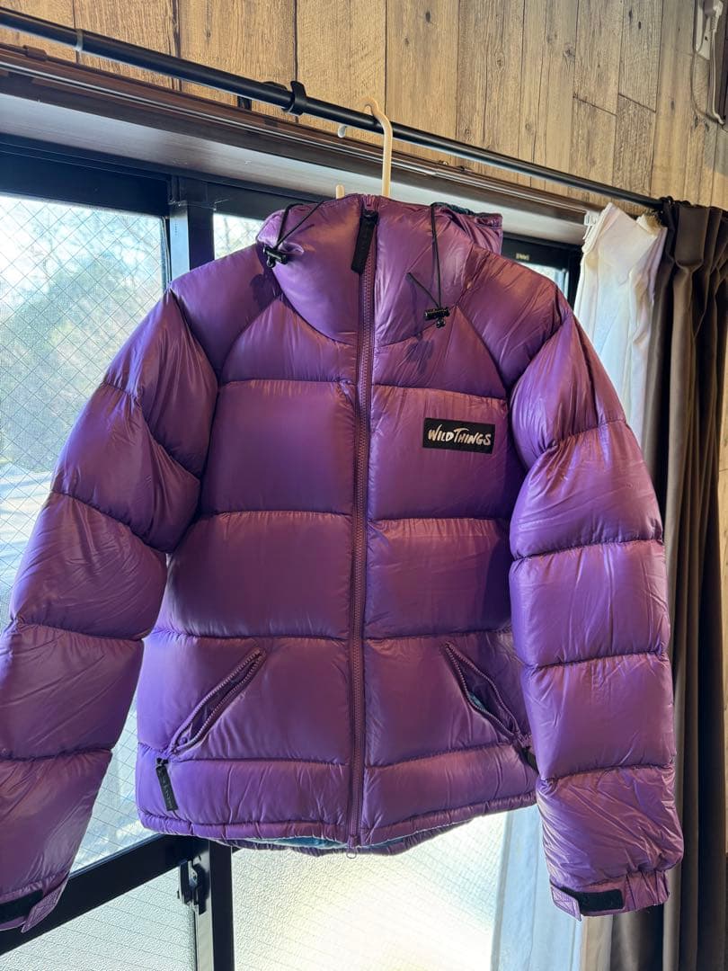 WILD THINGS パープル ダウンジャケット　PERTEX パーテックス