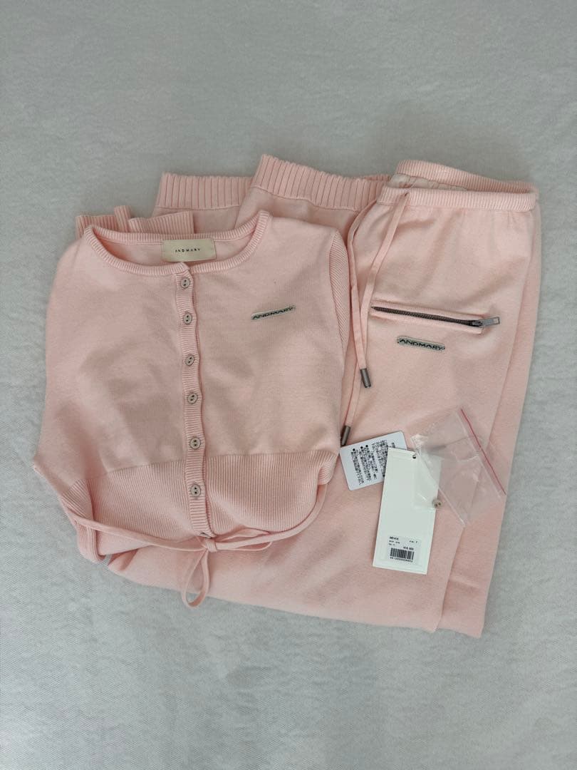 トップス andmary Candice pants set up pink