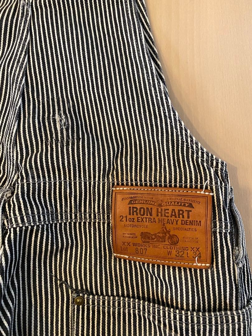 アイアンハート　807 ヒッコリーオーバーオール