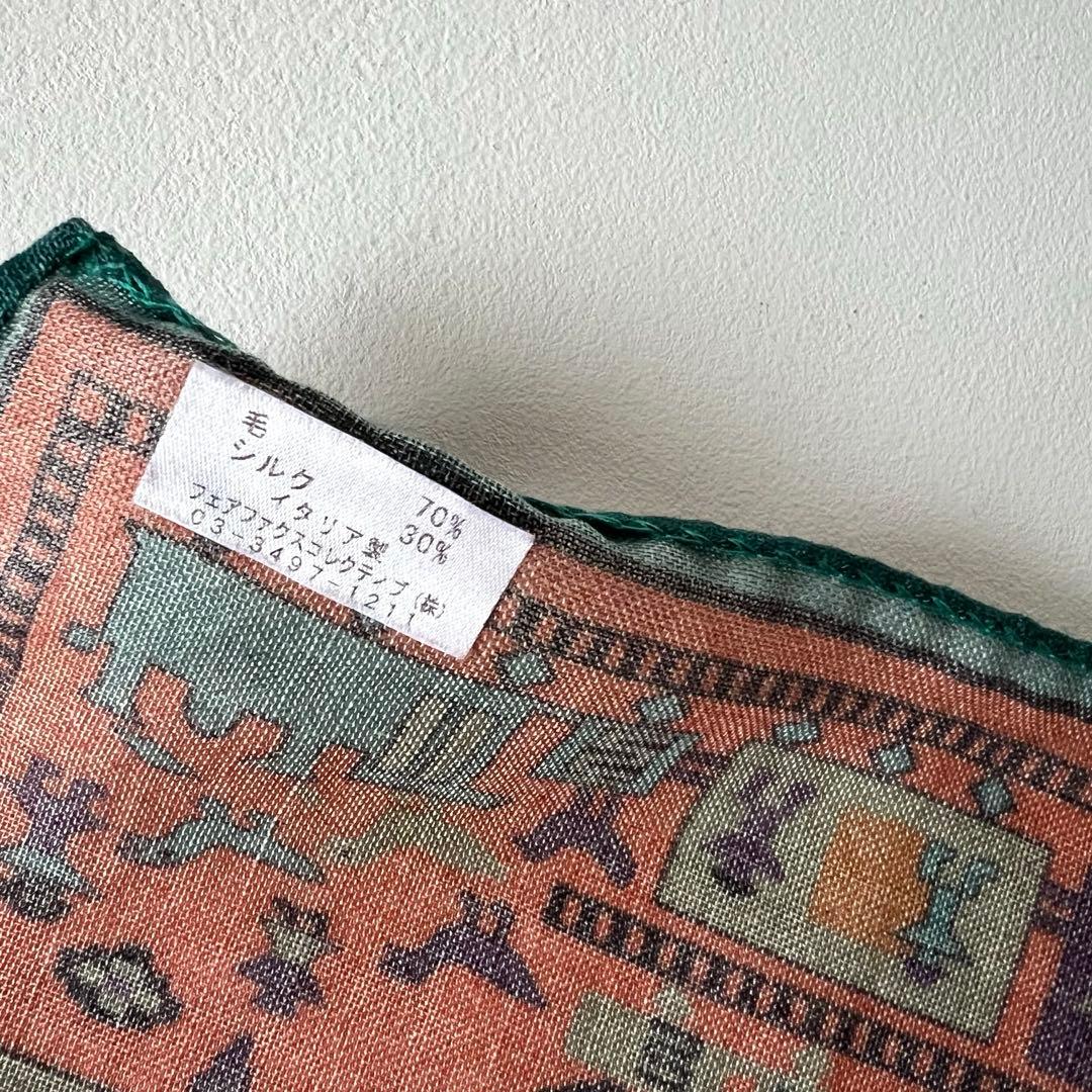 【未使用】Drake's ポケットチーフ ハンカチ ドレイクス