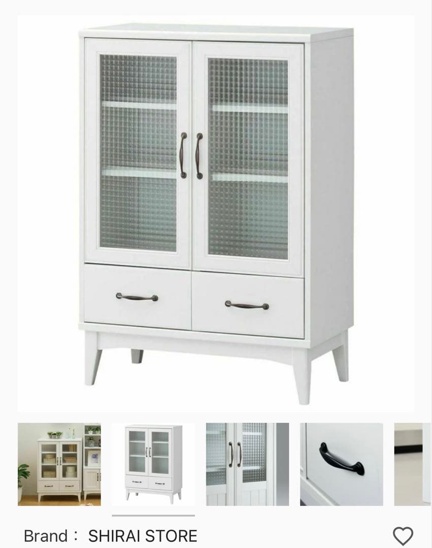 【送料込】キッチン収納キャビネット　食器棚