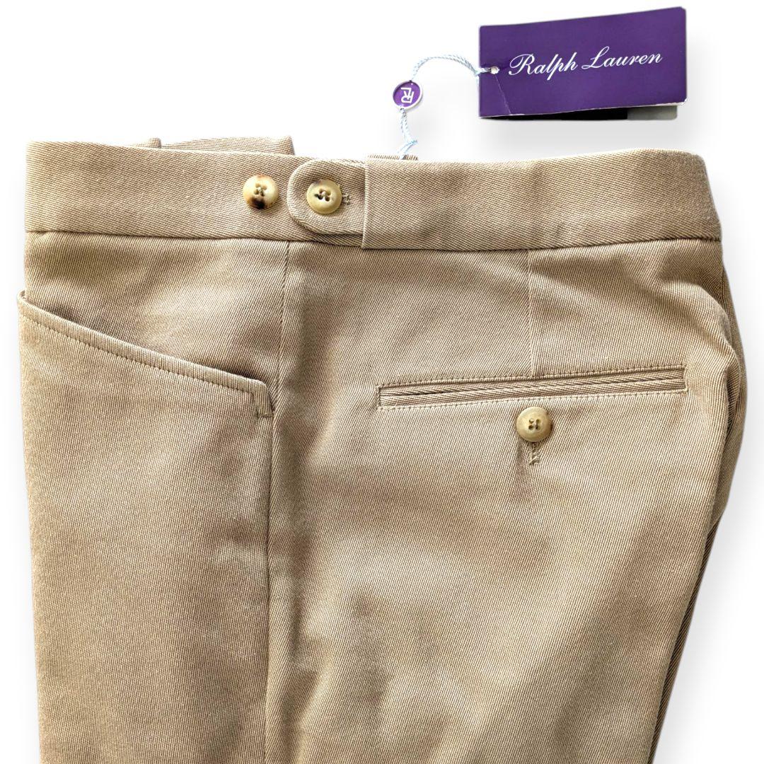 【新品】RALPH LAUREN PURPLE LABEL ベージュスラックス