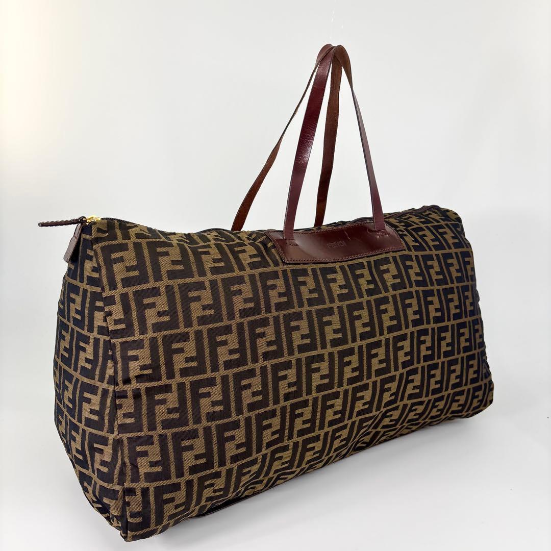 極美品 フェンディ ズッカ FFロゴ ボストンバッグ トートバッグ ハンドバッグ