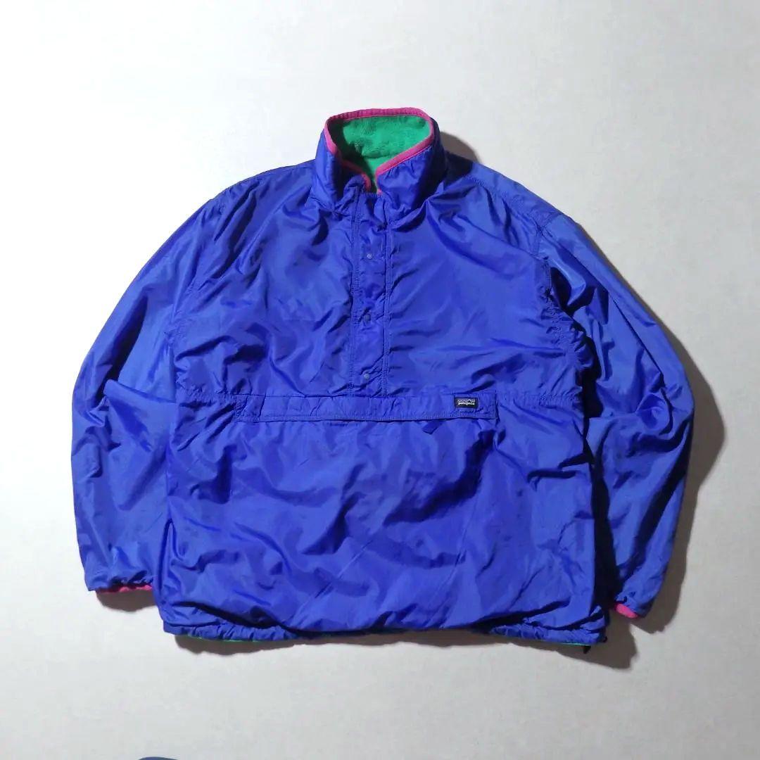 希少 90s パタゴニア グリセード リバーシブル Lサイズ USA製 ブルー