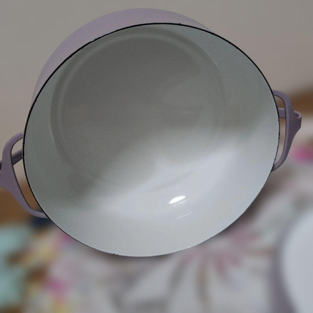 ダンスクDANSK　ホーロー両手鍋キャセロール24cm 4L ラベンダー