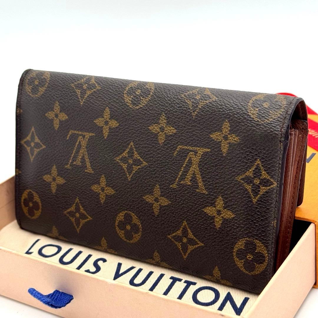 美品✨️ルイヴィトン　モノグラム　ポシェット　ポルトモネ　クレディ　長財布　財布