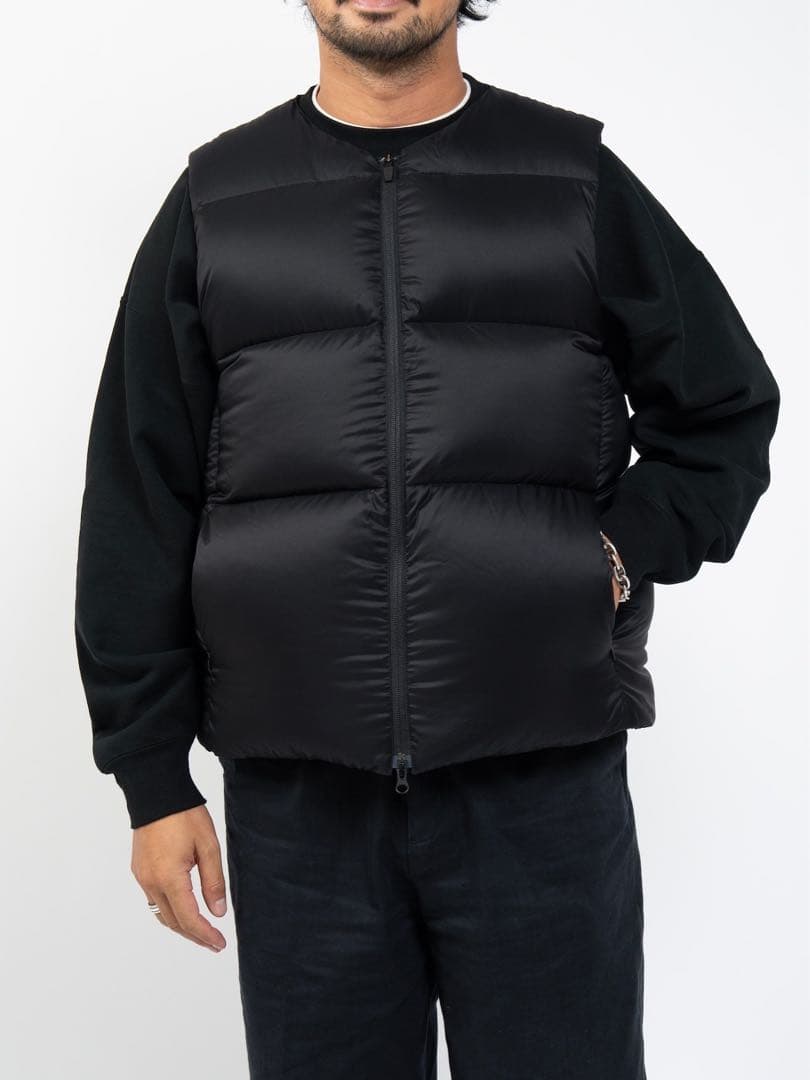 Collarless  Down Vest OVY ダウンベスト