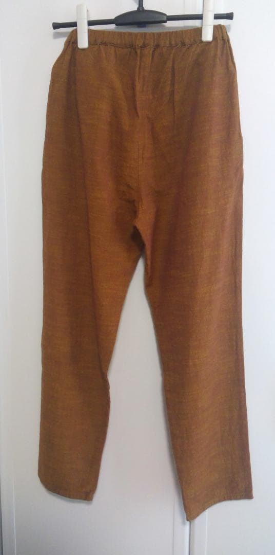 ヤンマ産業 YAMMA スリムパンツ ロング丈 あかがね 会津木綿 2025購入