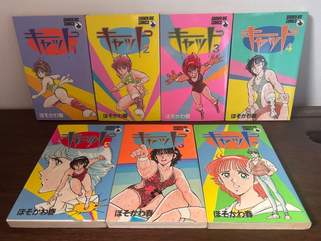 【レア!! 女子プロレス名作漫画初版セット】 キャット ほそかわ春