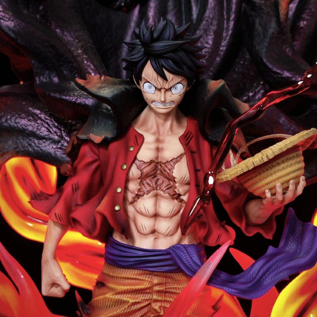 ワンピース 覇王色の覇気 新四皇 ルフィ ガレージキット フィギュア