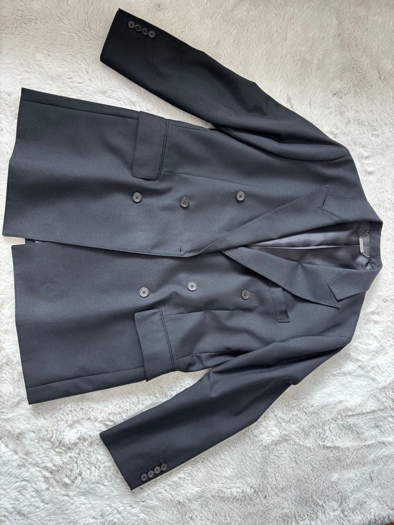 monkey timeブラック ダブルブレストジャケット