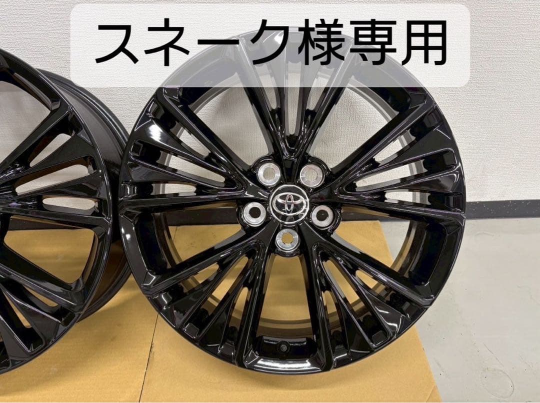 トヨタ　19インチナイトシェードブラックホイール スネーク④1本