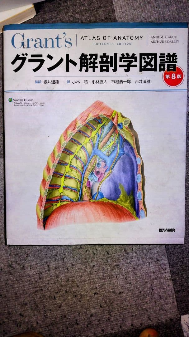 グラント解剖学図譜第8版