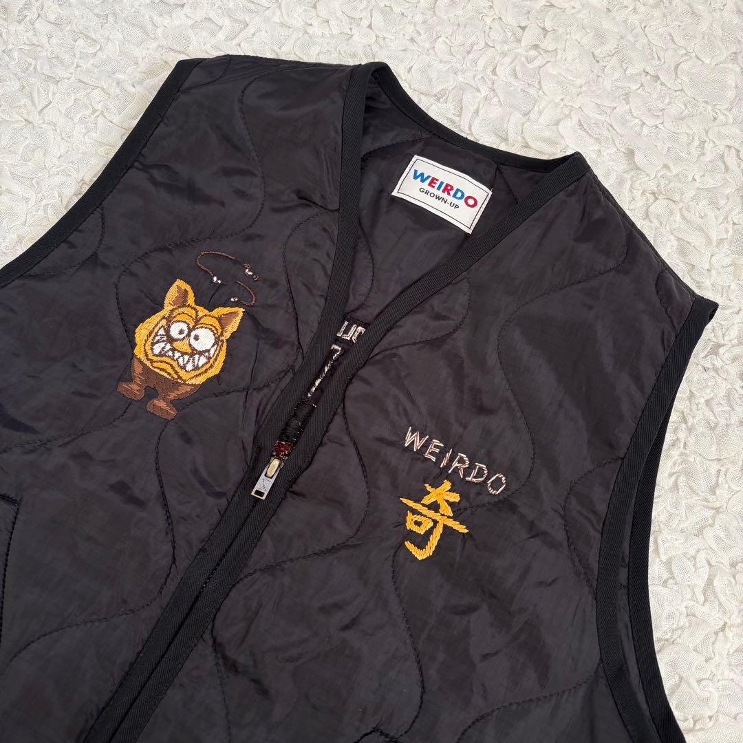 【XL】weirdo スーベニア中綿キルティングベスト　ベトジャン