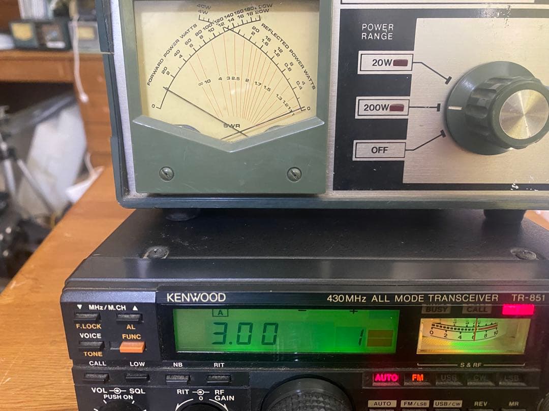 【点検整備済】kenwood TR-851D 430MHz オールモードTR