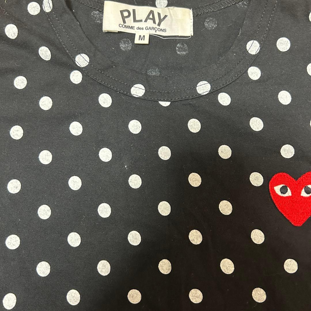 PLAY COMME des GARÇONS ドット柄長袖Tシャツ M