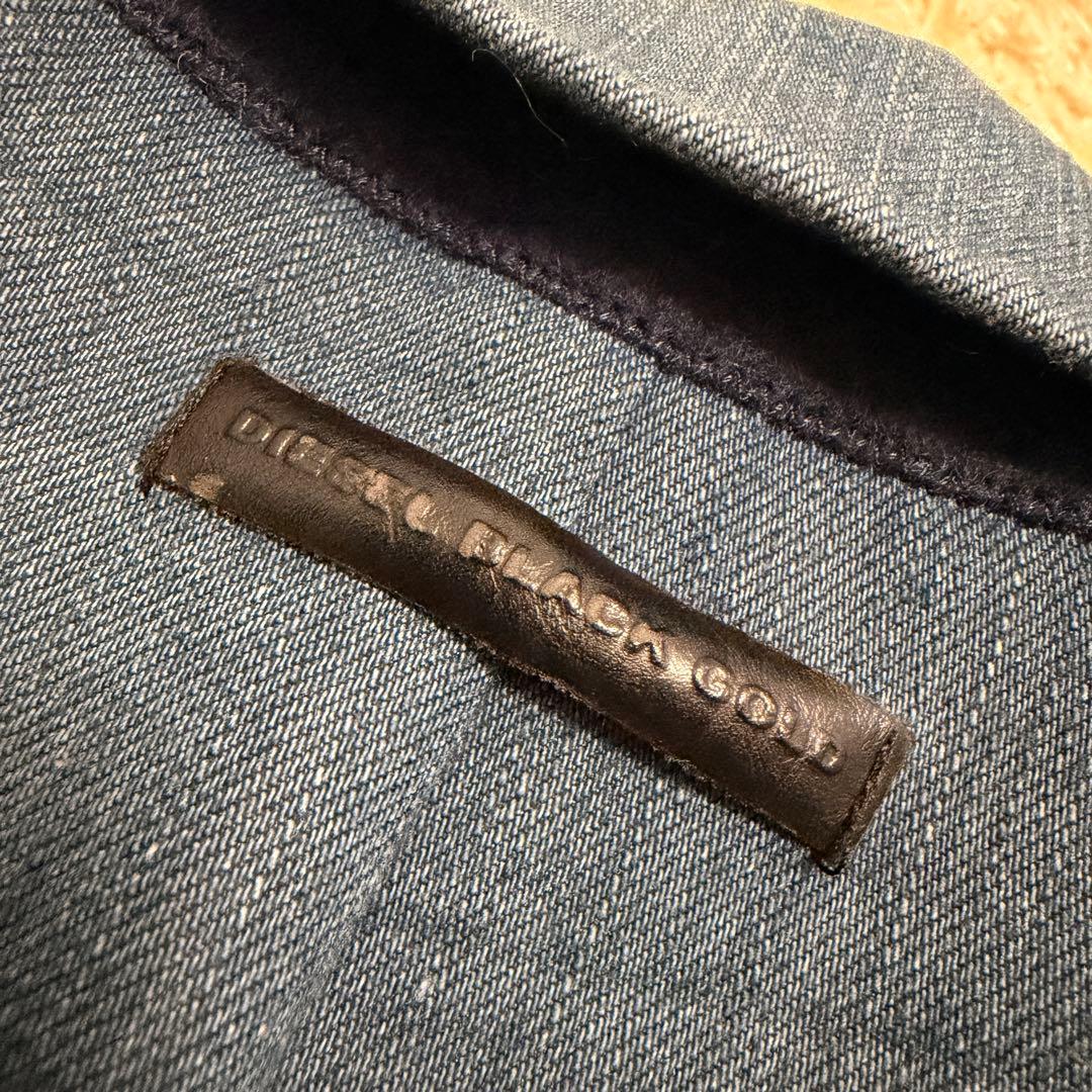 イタリア製　ディーゼル　テーラードジャケット　デニム　L相当　メンズ