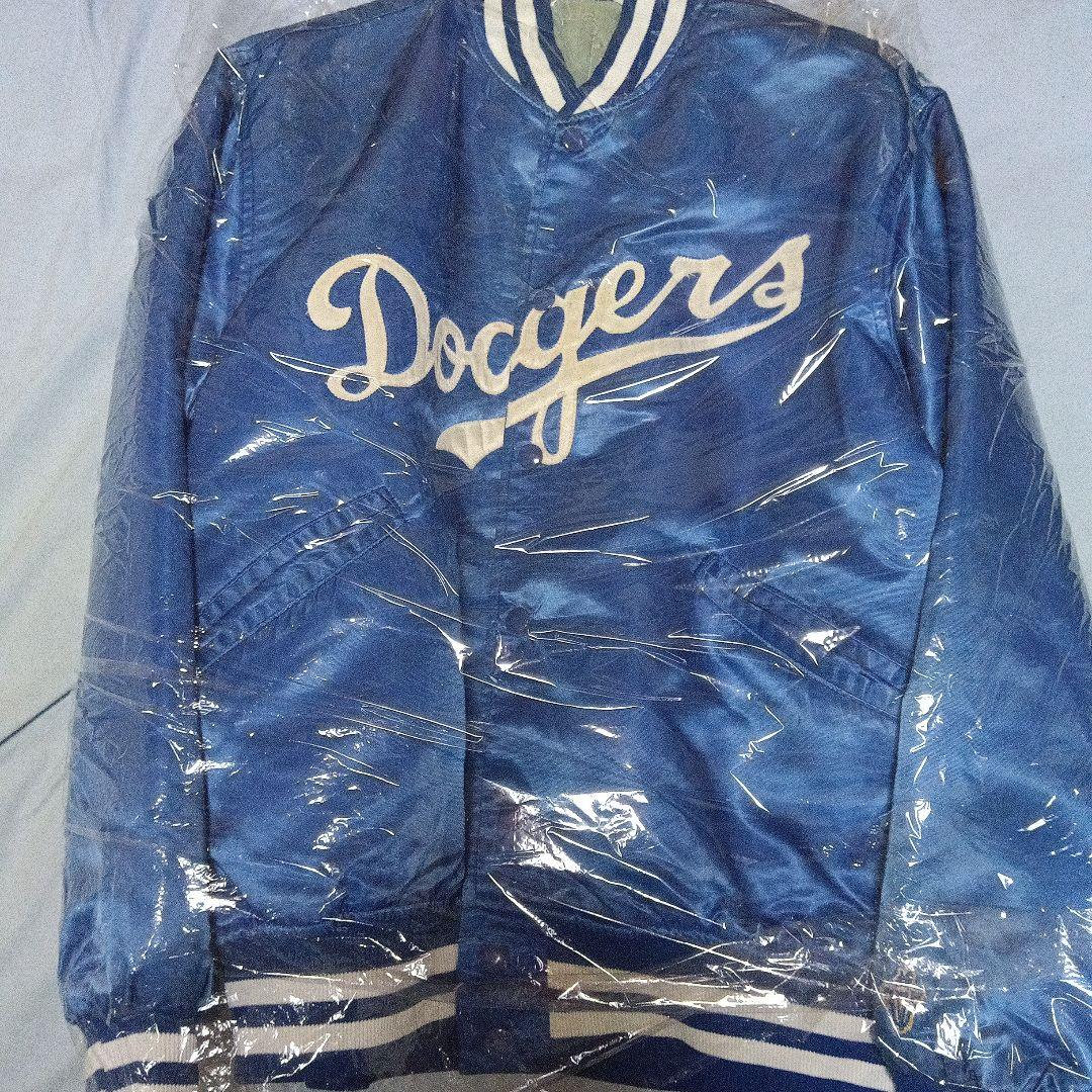 80s 90　USA MLB公認　ドジャース　スタジアムジャンバー　L