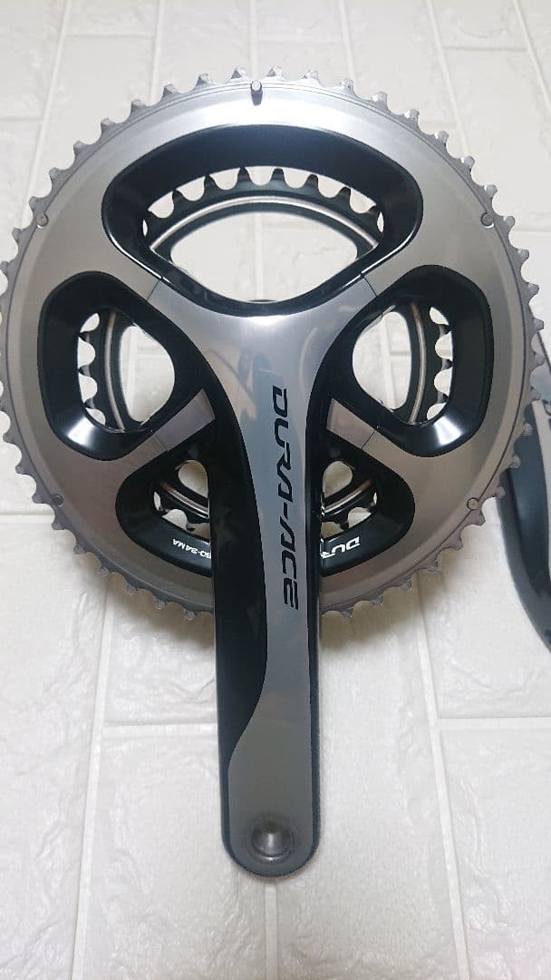 DURA-ACE 9000クランクセット シルバー/ブラック美品
