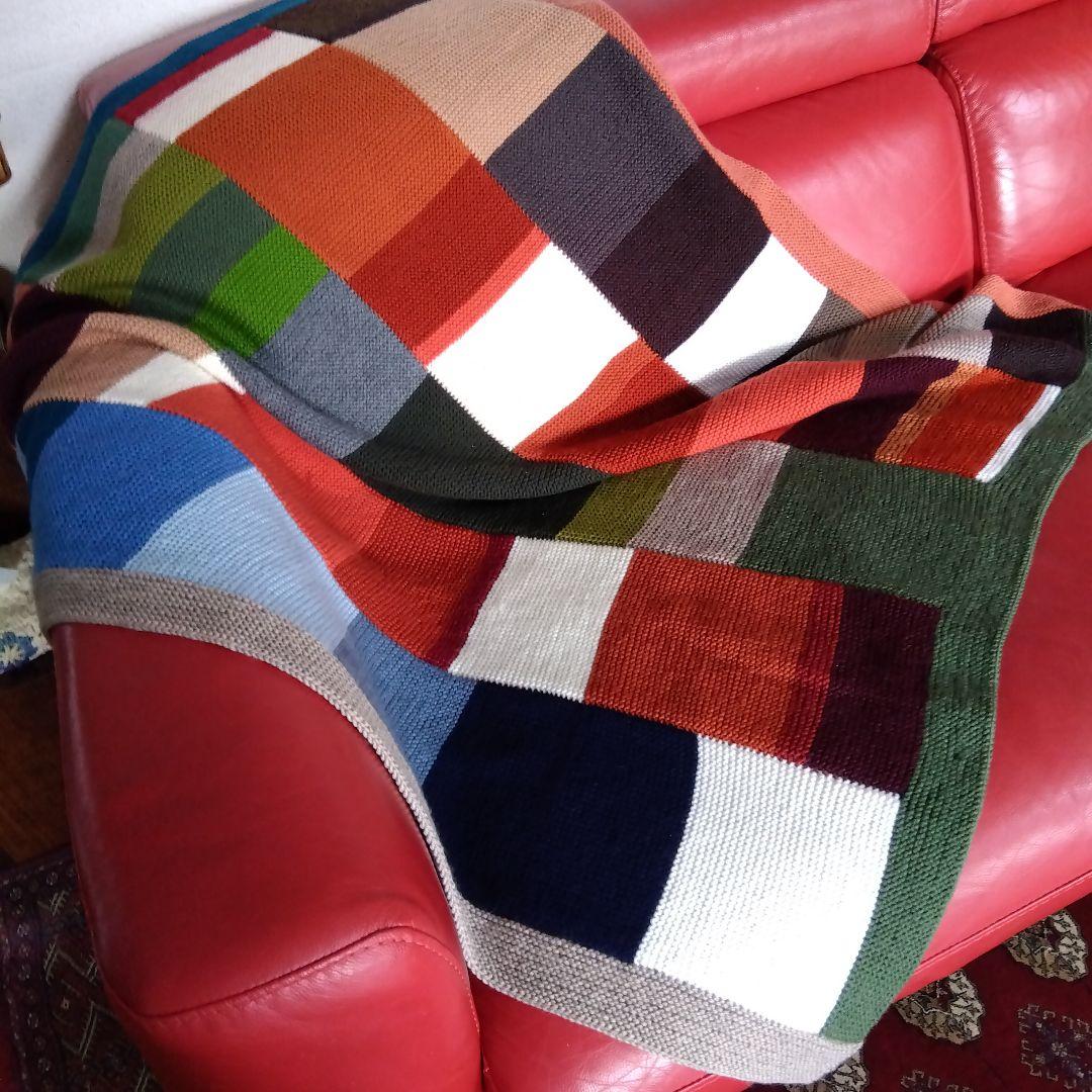 手編みブランケット　マルチカバー