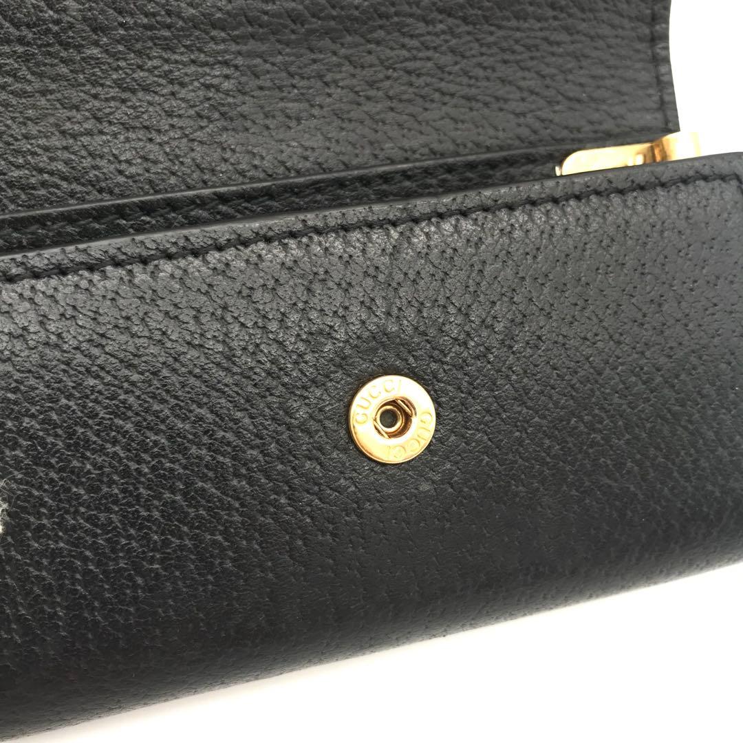正規品　極美品　グッチキーケース　グッチggマーモント GUCCI レザー