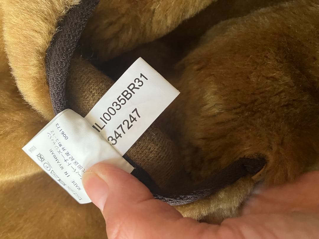 あっきーな　Barbour ファー ベスト 38