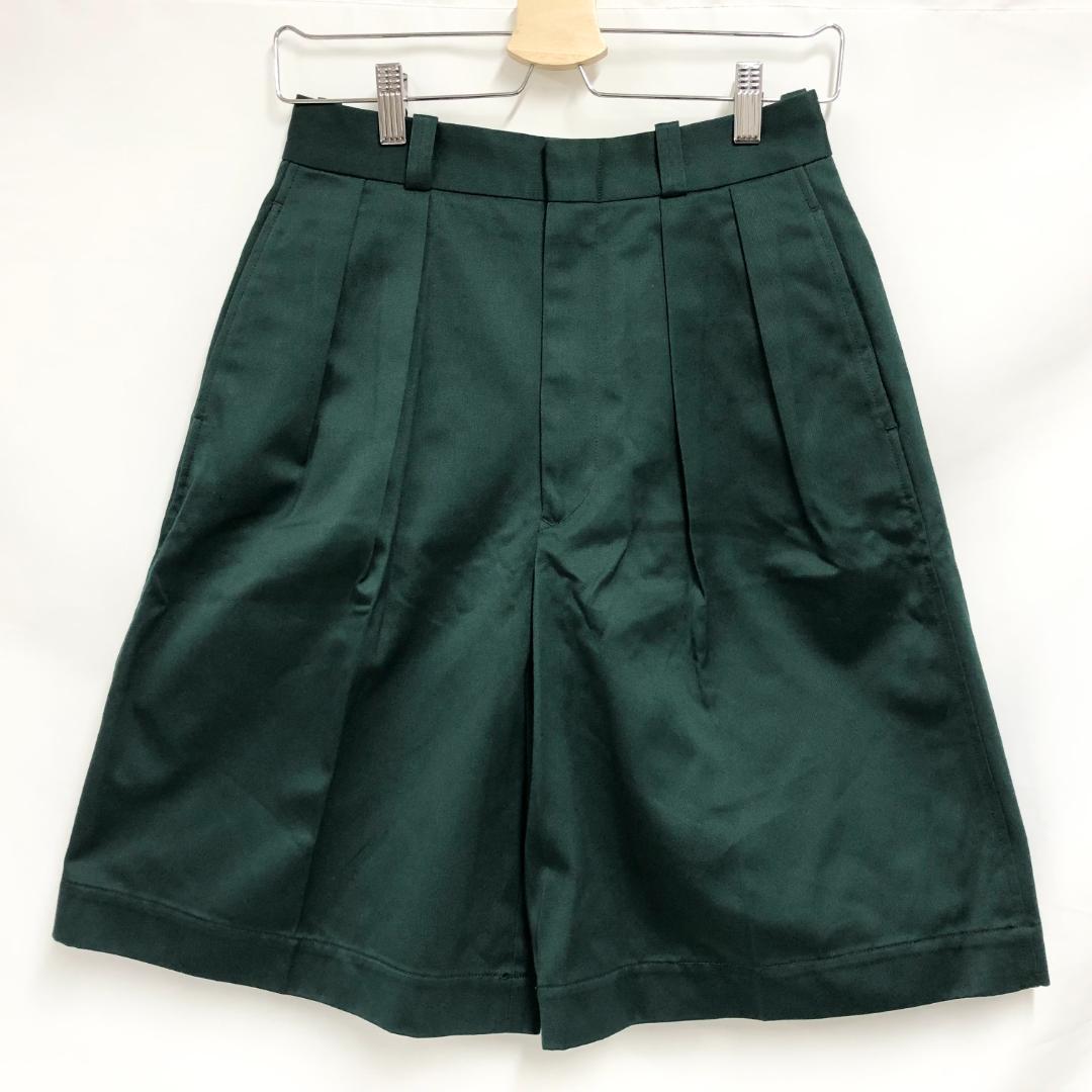 ○★新品未使用　nanamica　ダブルプリーツチノショーツ　0　グリーン
