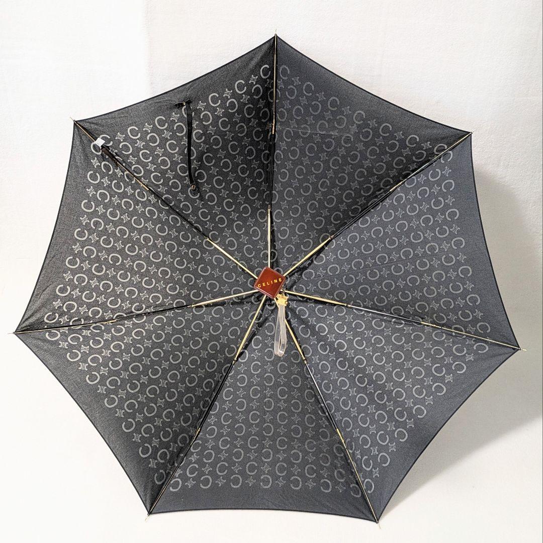 セリーヌ 折りたたみ傘 ブラック