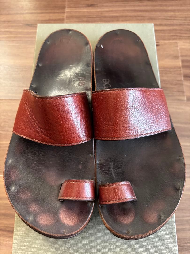 出前一丁。。。様　ユッタニューマン ブラウン レザー サンダル