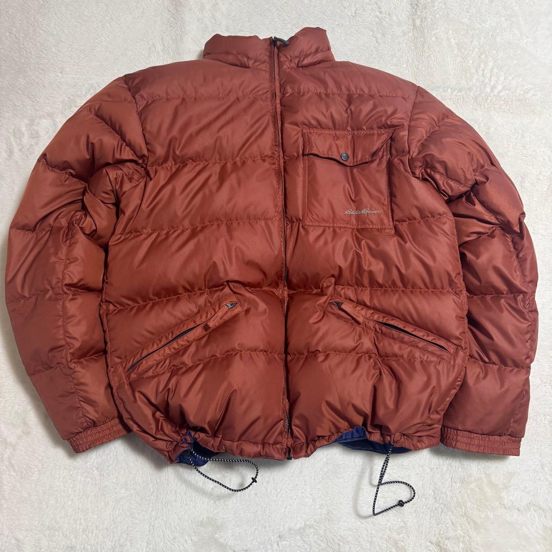 美品Eddie Bauer EB650肉厚リバーシブルダウンジャケットメンズL