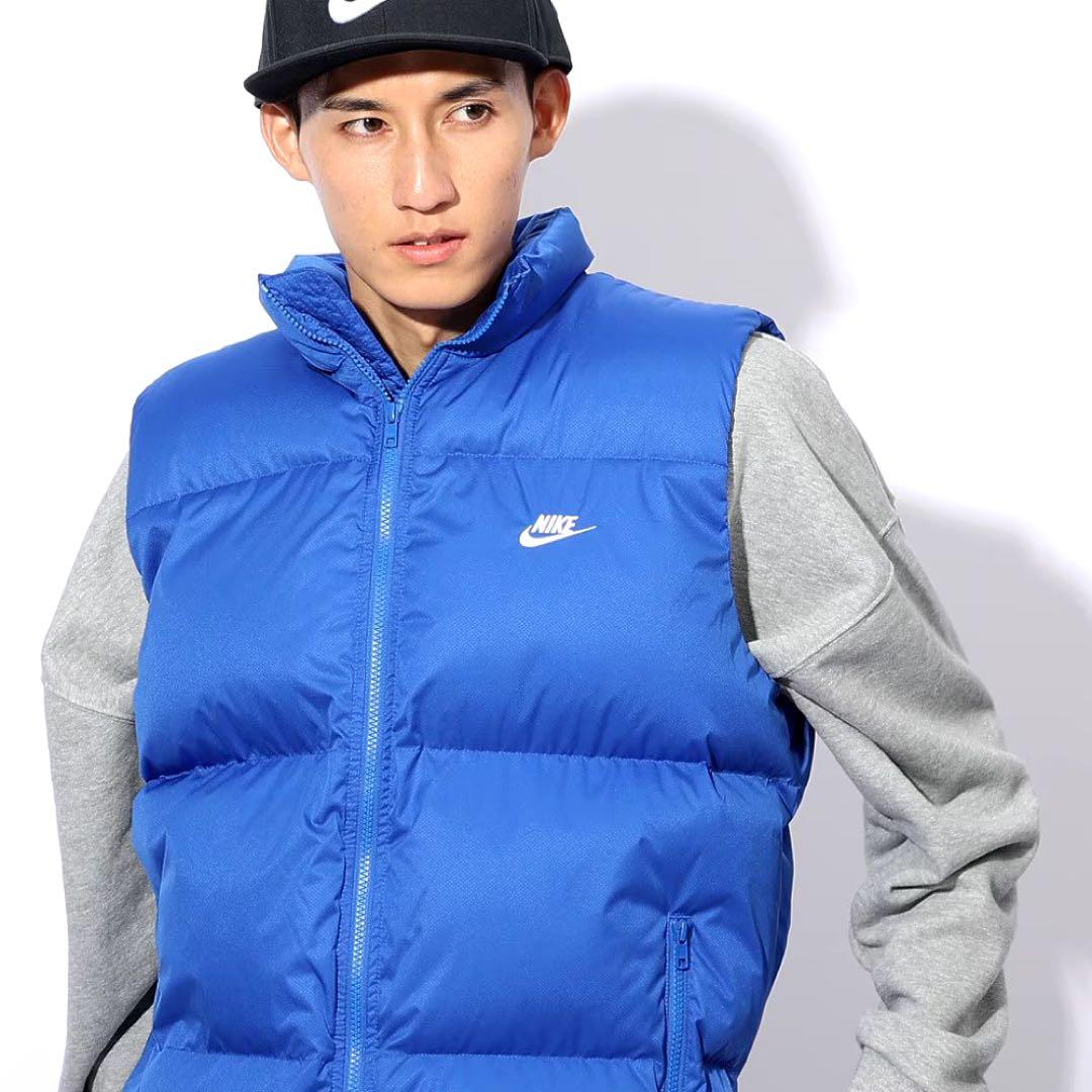 L 新品 ナイキ パファー ベスト 中綿 プリマロフト ダウンベスト メンズ